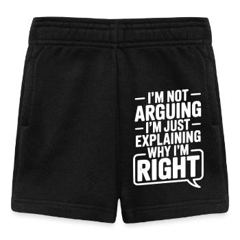 Je ne discute pas, j’explique simplement pourquoi j’ai raison - Short Bébé - noir - Devant