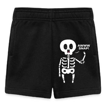 Bone Fracture Halloween Skeleton Bone Arm Fracture - Baby Shorts - black - Front
