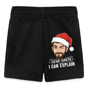 Cher Père Noël, je peux t’expliquer. - Short Bébé - noir - Devant