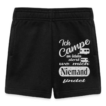 Camping - Baby Shorts - Schwarz - Vorne