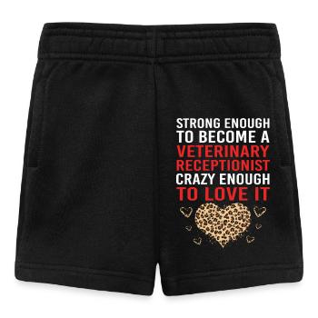 Veterinarian, Secretary, Veterinarian, Receptionist - Baby Shorts - black - Front