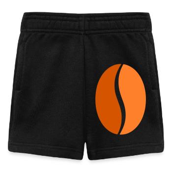Coffee Bean Bean Flat Icon - Baby Shorts - black - Front