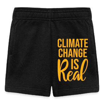 Le changement climatique est la véritable science du changement climatique - Short Bébé - noir - Devant