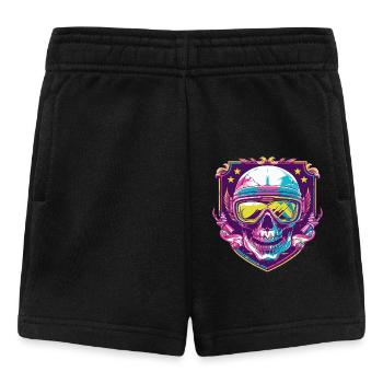 Ski Ski Goggles Skull - Baby Shorts - black - Front
