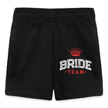 Équipe de la mariée - Short Bébé - noir - Devant