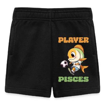 Fußball Spieler Sternzeichen Fische Fußballverein - Baby Shorts - Schwarz - Vorne