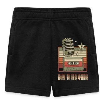 Back to Old School - Baby Shorts - black - Front