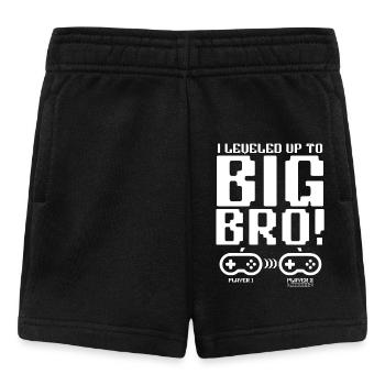 Zum großen Bruder 2025 aufgestiegen - Baby Shorts - Schwarz - Vorne