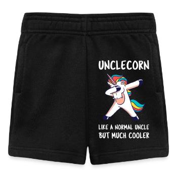 Onkelkorn III - Awesome Onkel Einhorn - Baby Shorts - Schwarz - Vorne