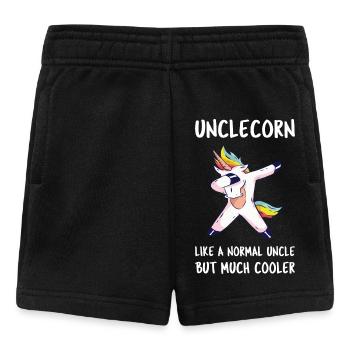 Onkelkorn II - Awesome Onkel Einhorn - Baby Shorts - Schwarz - Vorne