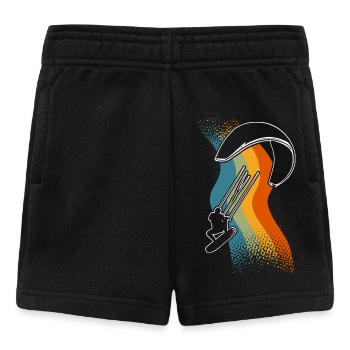 Kitesurfer Kiteboard Kitesurfing - Baby Shorts - black - Front