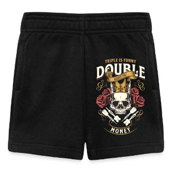 Dart Triple Is Funny Double Makes The Money - Baby Shorts - Schwarz - Vorne