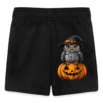Lustige Halloween Eule - Baby Shorts - Schwarz - Vorne