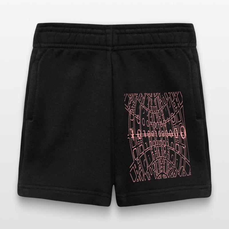 Binary Code Abstract (pink) Baby Shorts