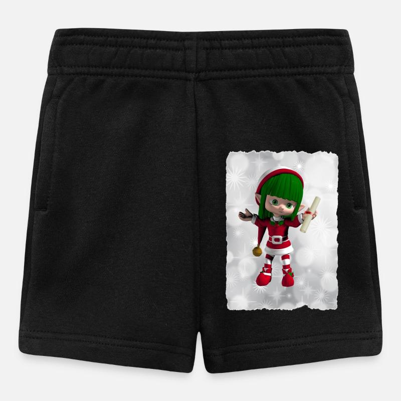 Green Elf - Baby Shorts - black