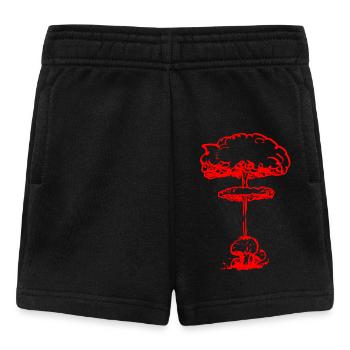 Nuklearer Pollenpilz (rot) - Baby Shorts - Schwarz - Vorne