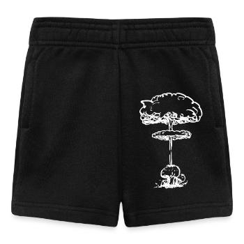 Nuklearer Pollenpilz (weiß) - Baby Shorts - Schwarz - Vorne