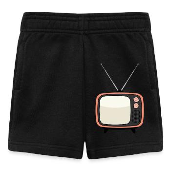 Téléviseur rétro Téléviseur vintage - Short Bébé - noir - Devant