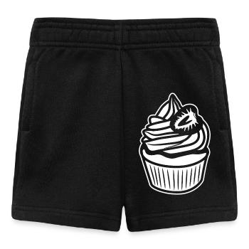 Torten Skizze - Baby Shorts - Schwarz - Vorne