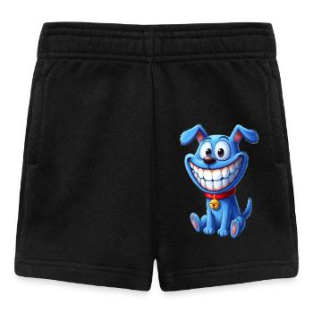 Verspielter Hund mit breitem Grinsen - Baby Shorts - Schwarz - Vorne