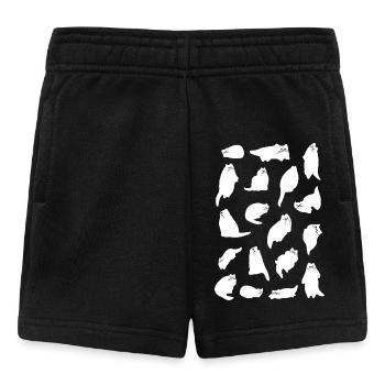 WHITE CAT ENERGY - Baby Shorts - black - Front