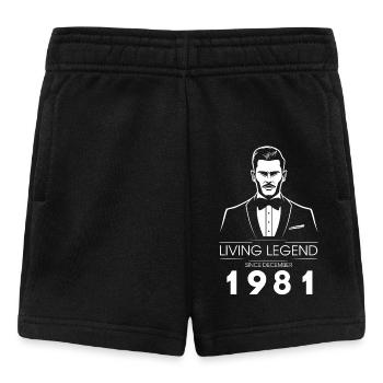 44. Geburtstag Living Legend (GENT) since 12/1981 - Baby Shorts - black - Front