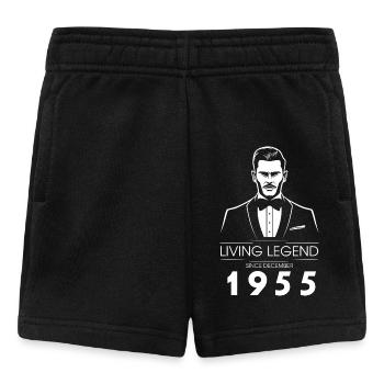 70. Geburtstag Living Legend (GENT) since 12/1955 - Baby Shorts - black - Front