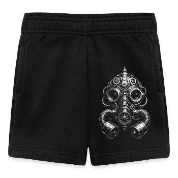 Steampunk Gas Mask Glyph - Baby Shorts - black - Front