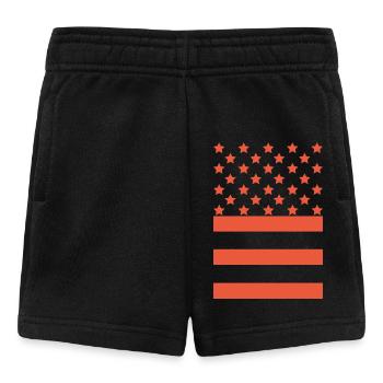 Star Stripe Graphic Pattern - Baby Shorts - black - Front