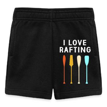 Paddelboot Kajakfahren Kajak Rafting - Baby Shorts - Schwarz - Vorne