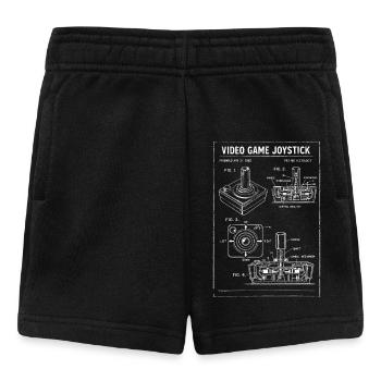 Retro-Joystick-Bauplan - Baby Shorts - Schwarz - Vorne