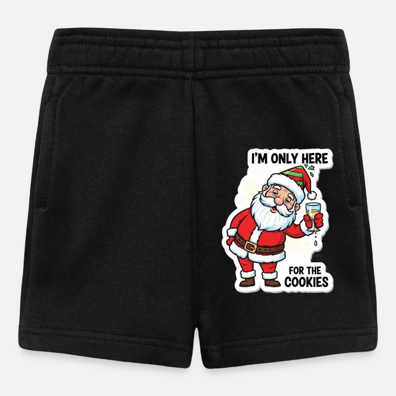 Coup de biscuit du Père Noël - Short Bébé - noir