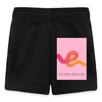 Mit dem Strom schwimmen - Baby Shorts - Schwarz - Vorne