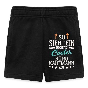 Employé de bureau sympa Commis de gestion de bureau - Short Bébé - noir - Devant