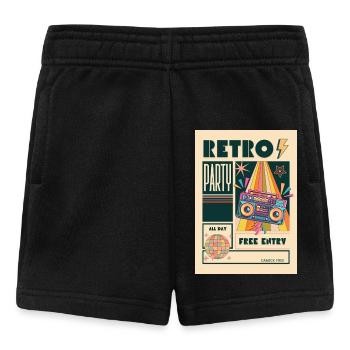 Retro Party Boombox Neon - Baby Shorts - black - Front