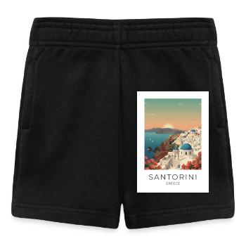 Sunset Santorini Vista - Short Bébé - noir - Devant