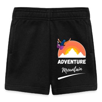 Sunrise Mountain Abenteuer - Baby Shorts - Schwarz - Vorne