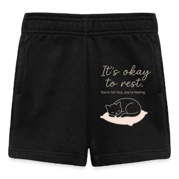 It’s okay to rest – Selfcare & Ruhe - Baby Shorts - Schwarz - Vorne