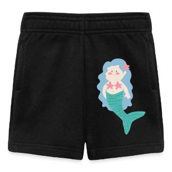 Little cute mermaid - Baby Shorts - black - Front