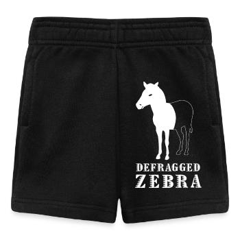 Defragged Zebra Informatiker Admin Geek Geschenk - Baby Shorts - Schwarz - Vorne