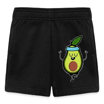 Avocado Meditation Yoga - Baby Shorts - Schwarz - Vorne