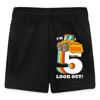 Chantier de la fête d’anniversaire des enfants - Short Bébé - noir - Devant