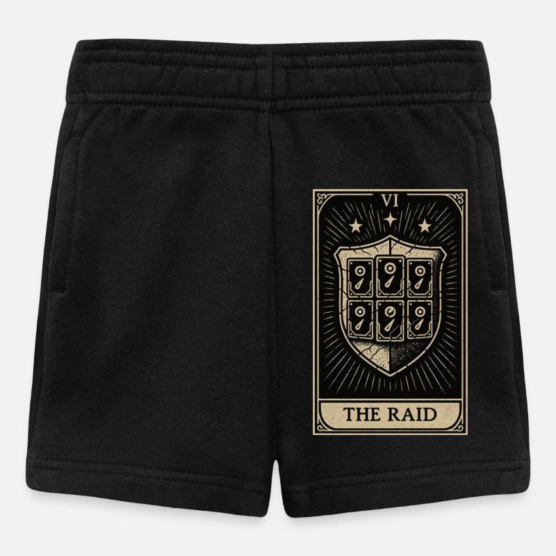 Tarot Datahoarding: The RAID Shield - Baby Shorts - black
