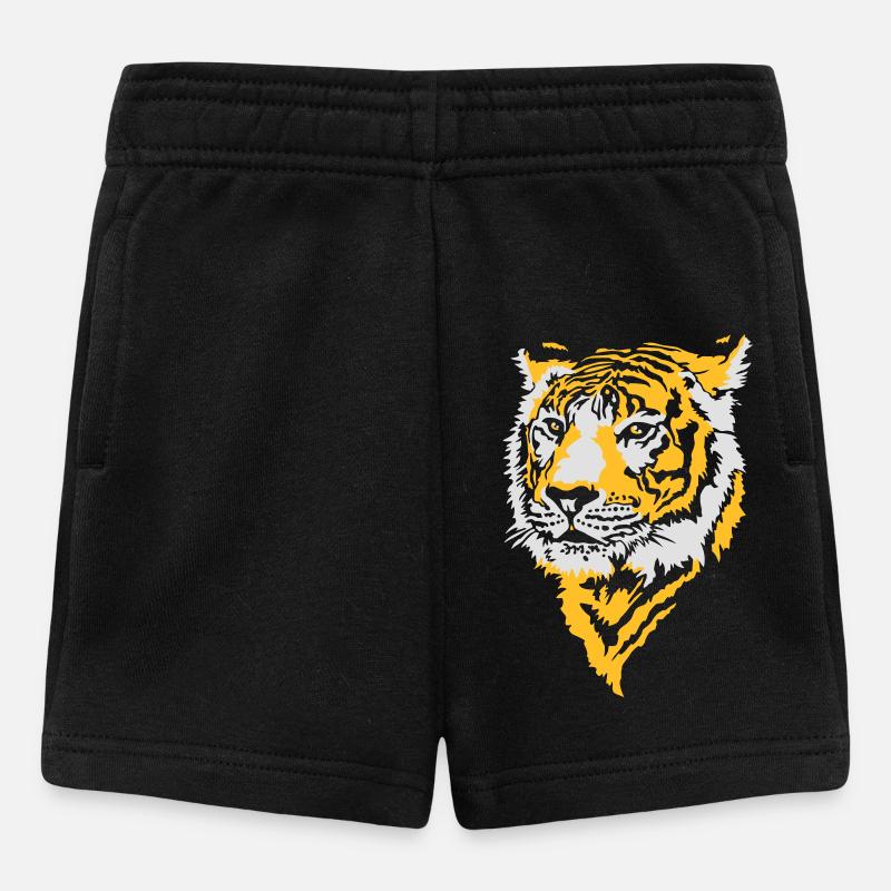 Tiger, Tigre - Baby Shorts - black