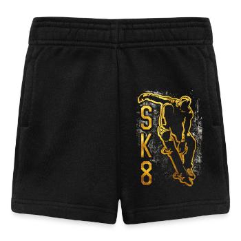 Skater Gold | SK8 | Skate | Skateboard - Baby Shorts - Schwarz - Vorne