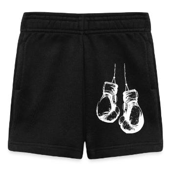 Hanging boxing gloves in white - Baby Shorts - black - Front