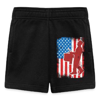 Trommel 4. Juli USA - Baby Shorts - Schwarz - Vorne