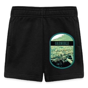 Panoramic Grenoble: Single View Cable Car - Baby Shorts - black - Front