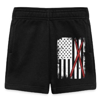 Drums USA Flag - Short Bébé - noir - Devant