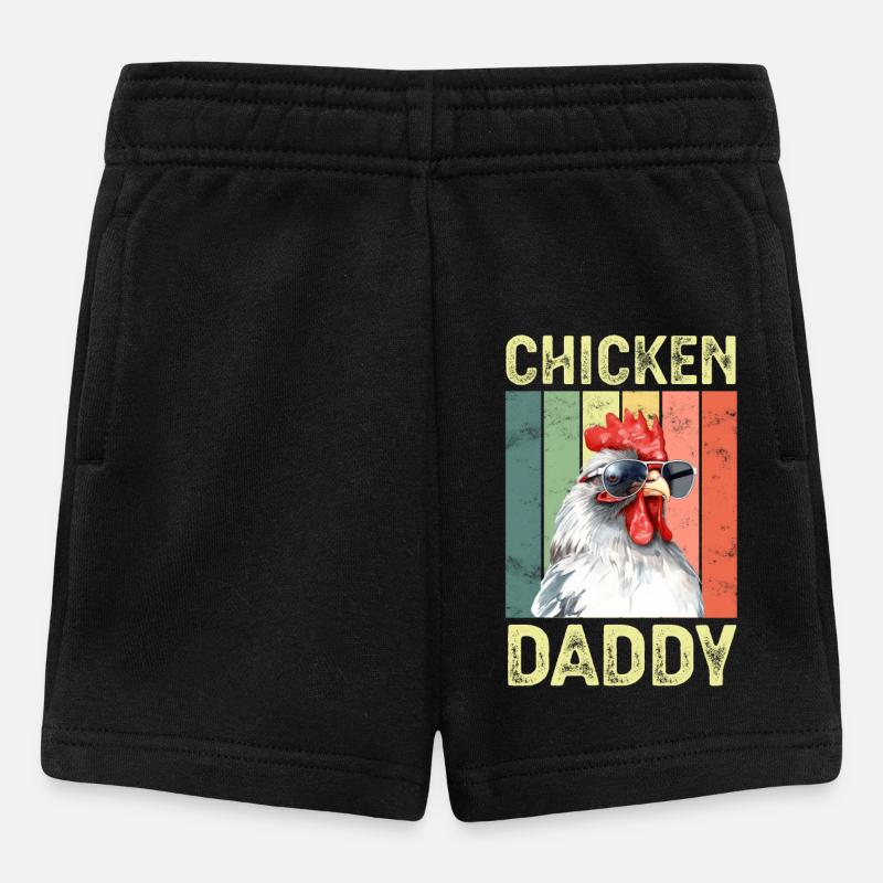 Huhn Hühner - Baby Shorts - Schwarz